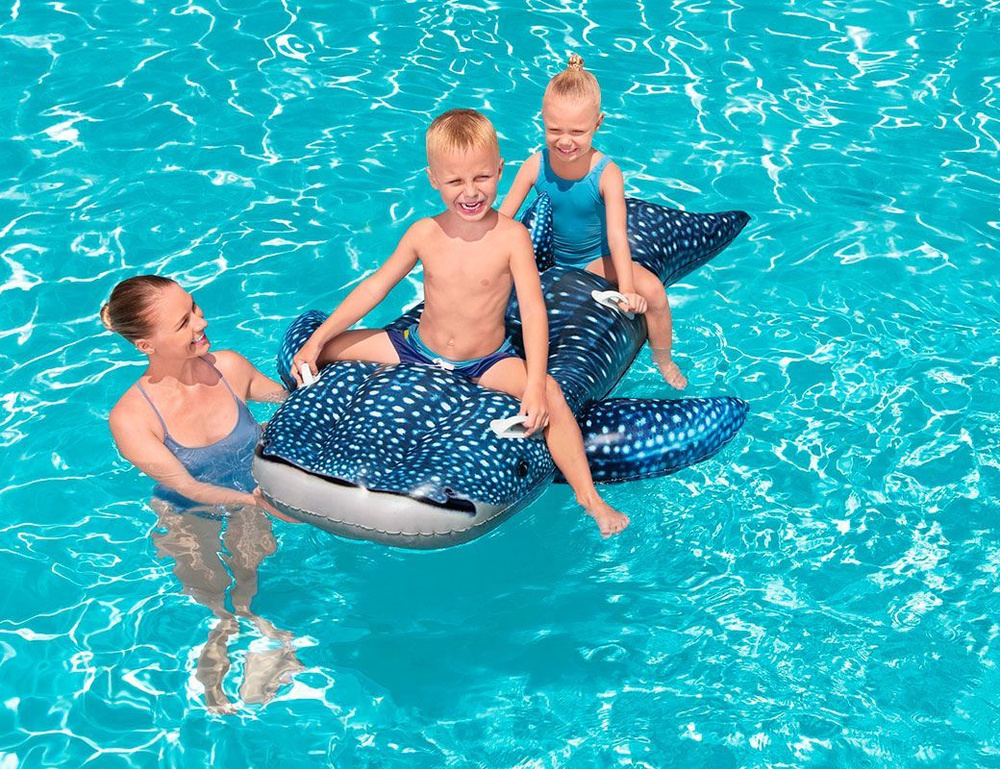 Надувная игрушка для плавания Bestway Китовая акула, 193 х 122 см  #1