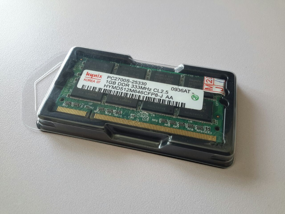 Hynix Оперативная память SO-DIMM 1 ГБ DDR1 333Mhz 1x1 ГБ (740617140743) #1
