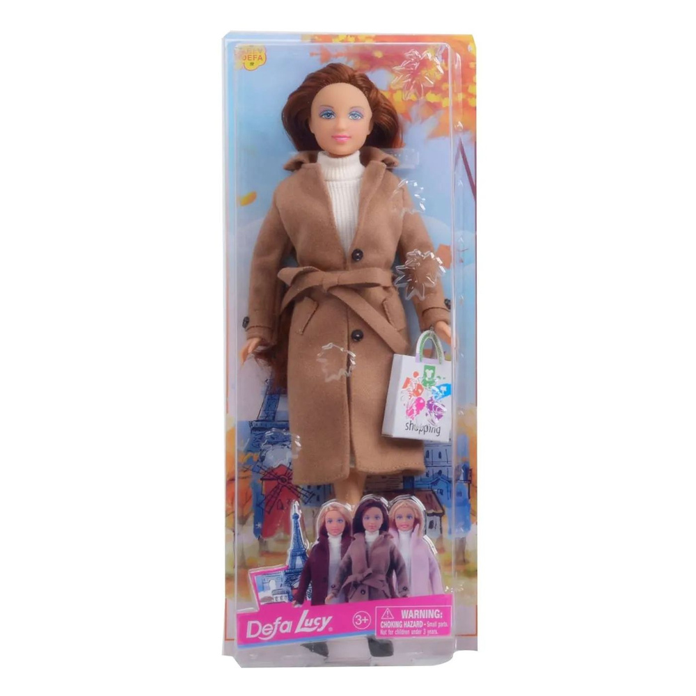 Кукла Defa Lucy Дама с сумочкой 28 см коричневый #1