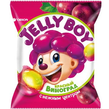 Мармелад ''ОРИОН'' Jelly Boy со вкусом ВИНОГРАДА 12 шт по 66 гр #1