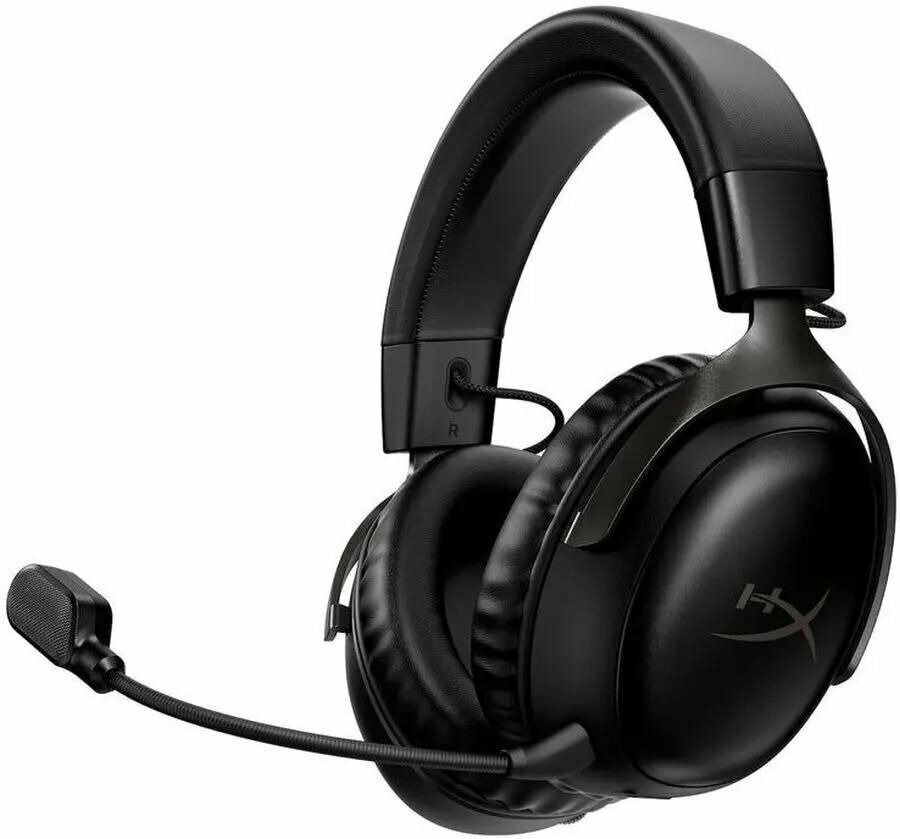 HyperX Наушники беспроводные с микрофоном, Радиоканал, 3.5 мм, USB, черный  #1