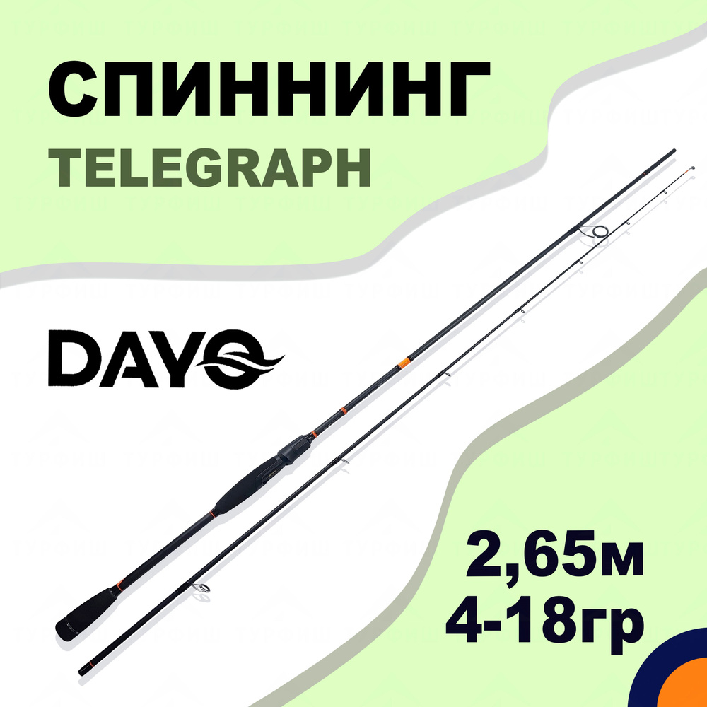 Спиннинг DAYO TELEGRAPH 4-18 гр 2,65 м для рыбалки #1