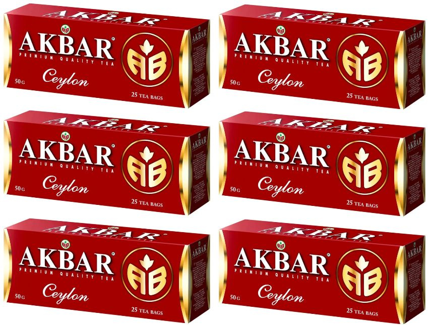 Чай черный Akbar Ceylon 25 пак - 6 штук #1