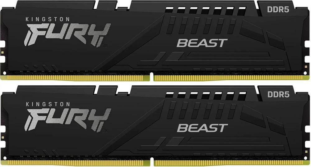 Kingston Оперативная память 16Gb DDR5 5200MHz Fury Beast (KF552C40BB-16) 2x8 ГБ (447100)  #1