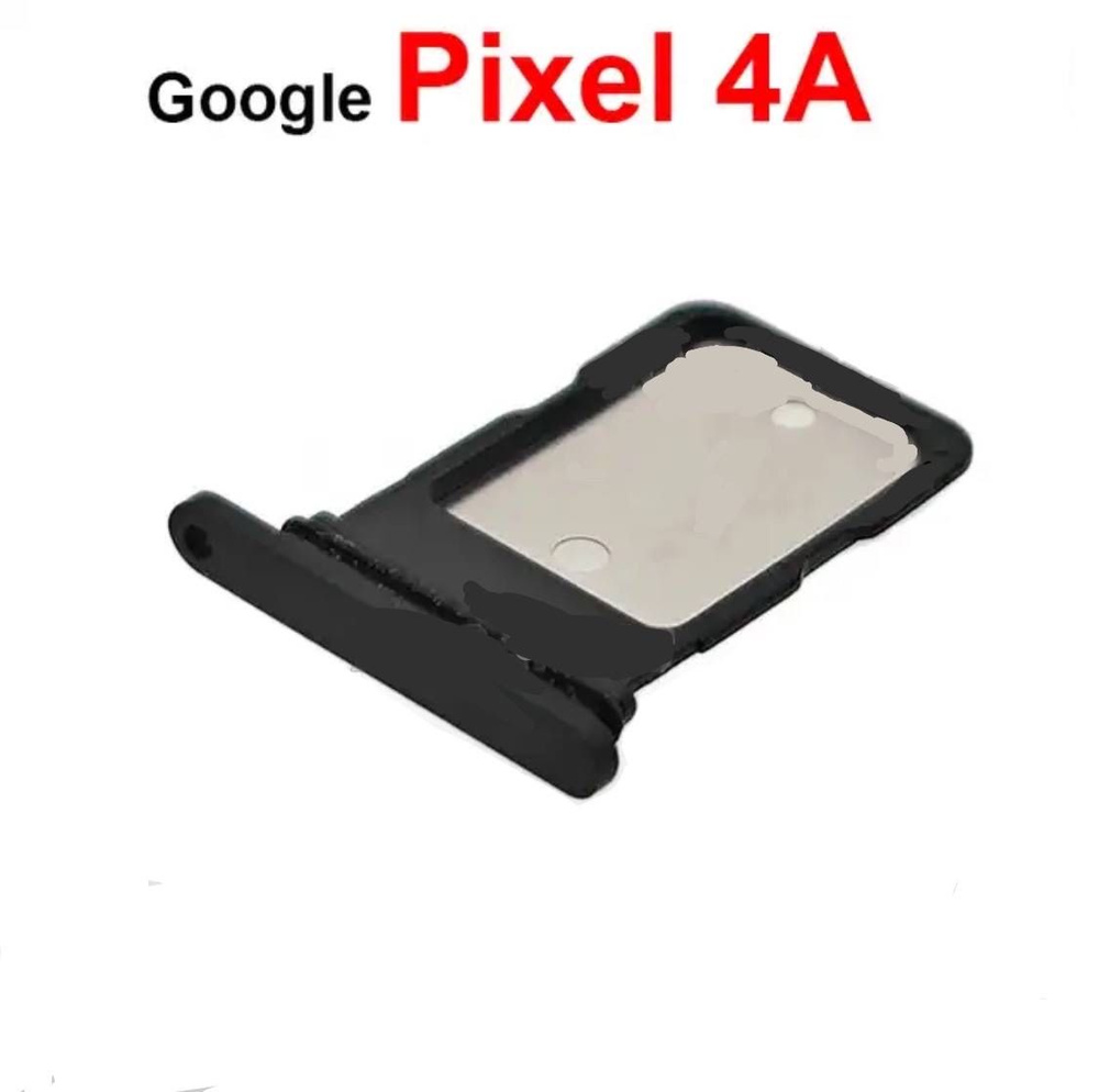 Держатель сим-карты для Google Pixel 4A (черный) #1