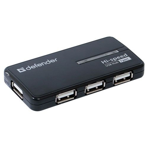 USB-концентратор 7-port USB2.0 Hub Defender Septima Slim #1