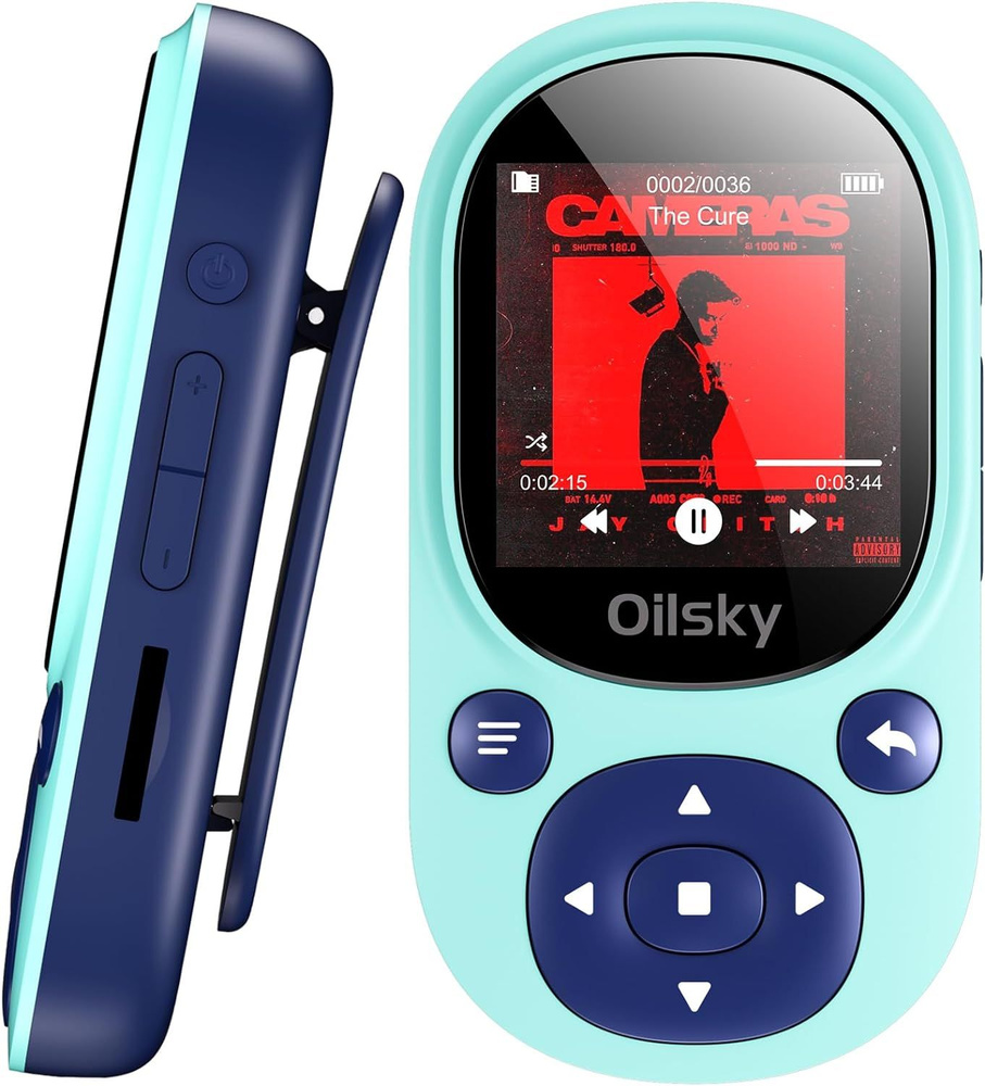 Oilsky MP3-плеер Портативный hi-fi MP3-плеер 64 Гб (с клипсой) с Bluetooth 5.0 Ультралегкий спортивный #1