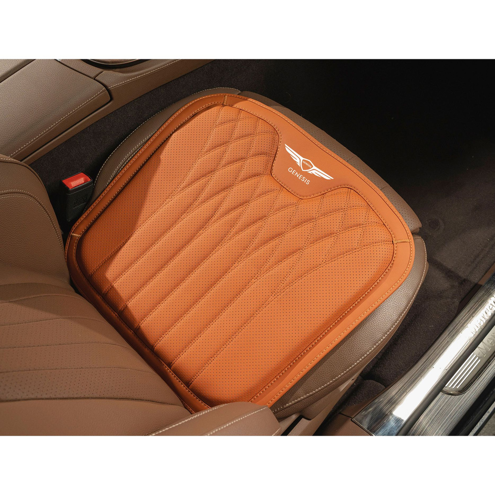 Подушка автомобильная на сиденье Genesis оранжевая #1