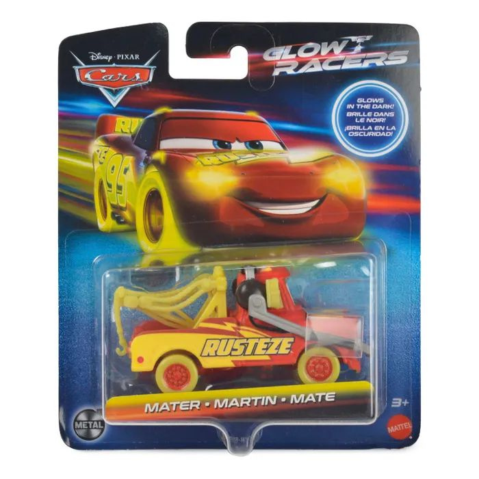 Машинка Cars Герои мультфильмов Glow Racers Mater HPG78 #1