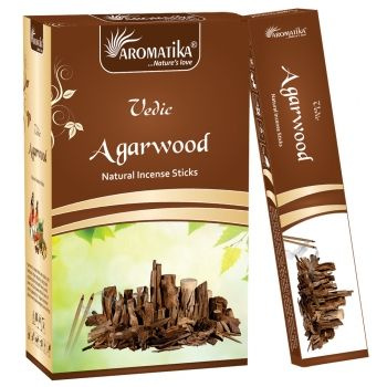 Vedic AGARWOOD Natural Incense Sticks, Aromatika (АГАРОВОЕ ДЕРЕВО натуральные ароматические палочки, #1