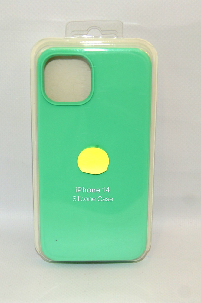 Силиконовый чехол на iPhone 14 Светло-зеленый #1