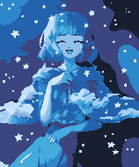 Картина по номерам на холсте с подрамником 40*50 "Звездная туманность" Космос, Аниме, Ночь  #1