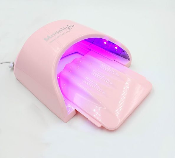 Светодиодная LED лампа Moonlight 24 Вт pink с сенсором для сушки покрытий на ногтях  #1