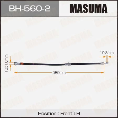 Шланг тормозной "Masuma" BH-560-2 N- front Cube Z11, Tiida C11 LH #1