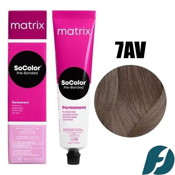 Matrix SOCOLOR 7AV Крем-краска стойкая для волос Блондин пепельно-перламутровый, 90мл.  #1