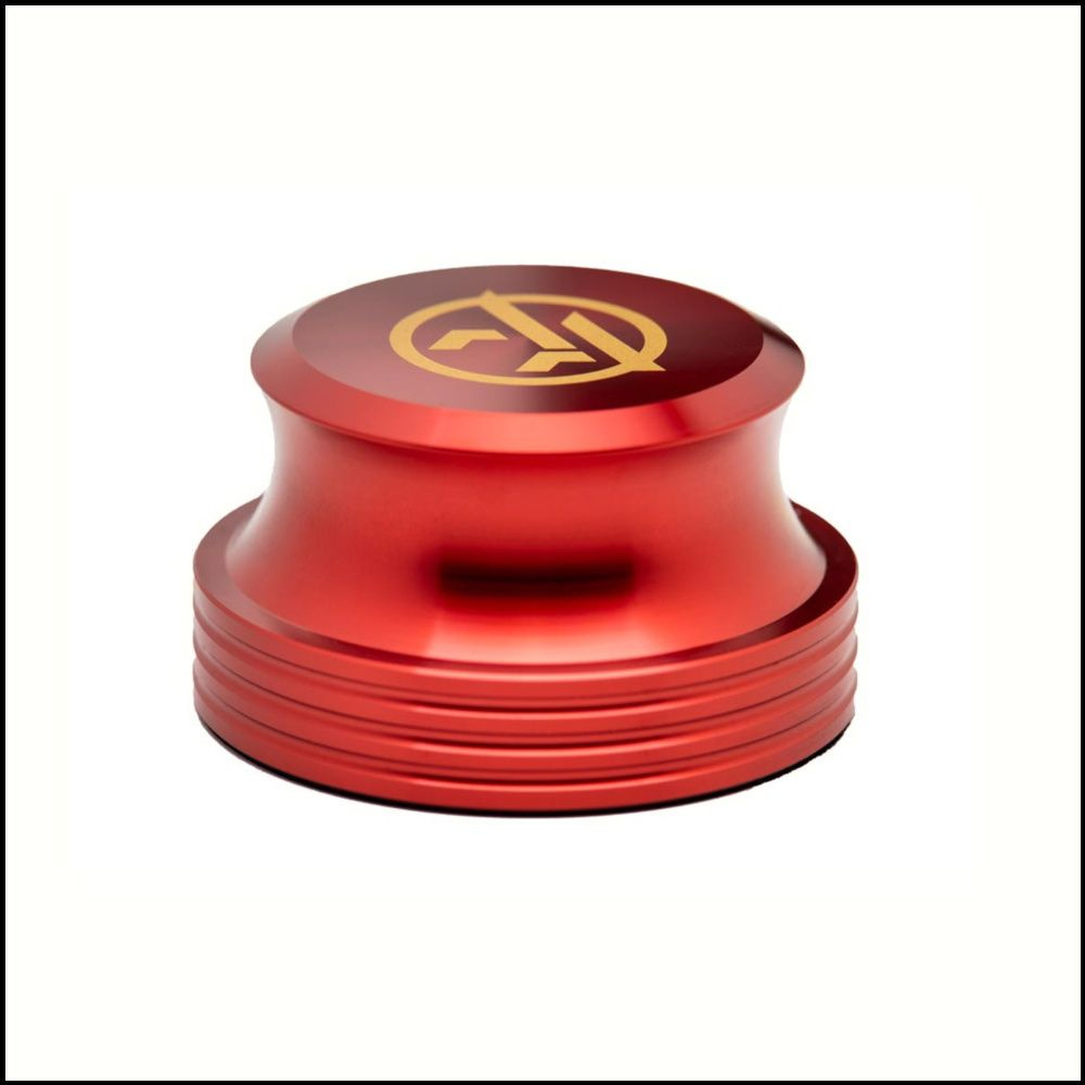 Алюминиевый прижим для пластинок Audio Anatomy STABILIZER (416 гр), цвет красный  #1