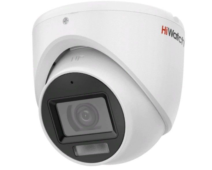 2 Мп уличная купольная HD-TVI камера с гибридной подсветкой HiWatch DS-T203A(B) (2.8mm)  #1