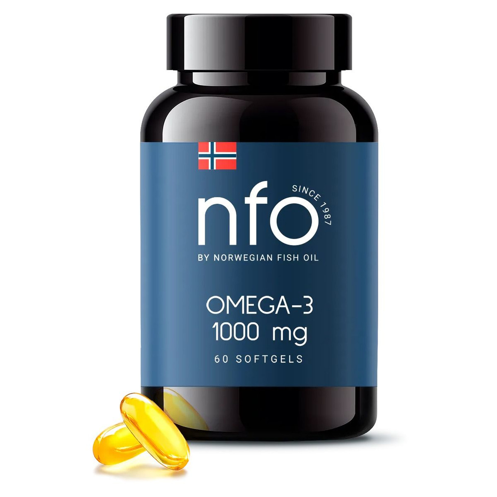 Омега-3 1000 мг, 60 капсул / NFO Omega 3, Норвегия #1