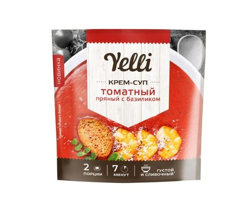 Крем-суп Yelli томатный пряный с базиликом, 70г #1