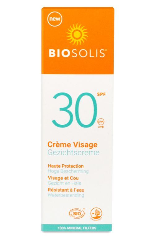 BioSolis Натуральный солнцезащитный крем для лица для чувствительной кожи SPF 30 50 мл  #1