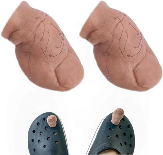 2 некрасивыми 3D подвесками для кроксов на пальцы ног for Crocs DIY Украшение для обуви  #1