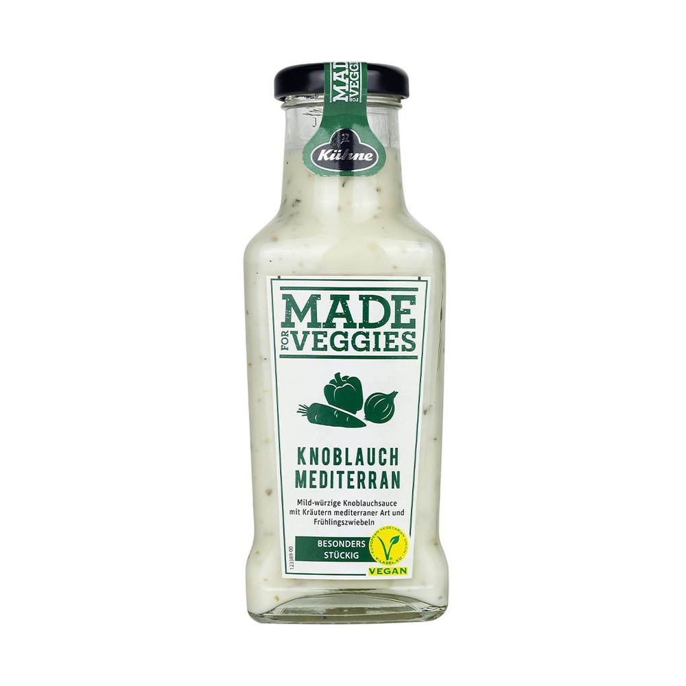 Соус чесночный Kuhne Made for Veggie Garlic sauce with Mediterranean herbs со средиземноморскими травами #1