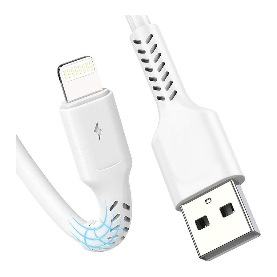 USBTOP Кабель для мобильных устройств Apple Lightning/USB 2.0 Type-A, 1 м, белый  #1