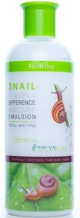 FarmStay Увлажняющая эмульсия с муцином улитки, Snail Visible Difference Moisture Emulsion, 350мл  #1