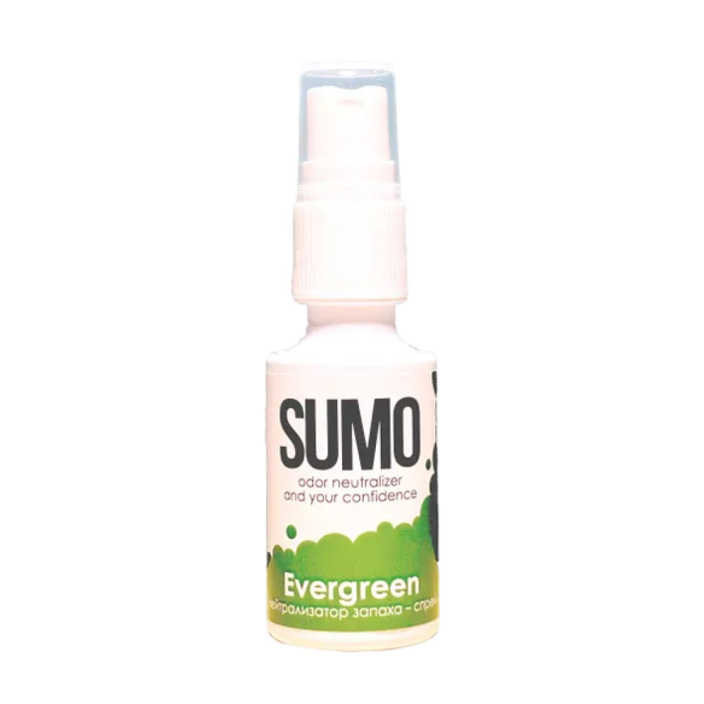 Нейтрализатор запаха, ароматизатор - поглатитель неприятных запахов Sumo Evergreen Spray 30 мл.  #1