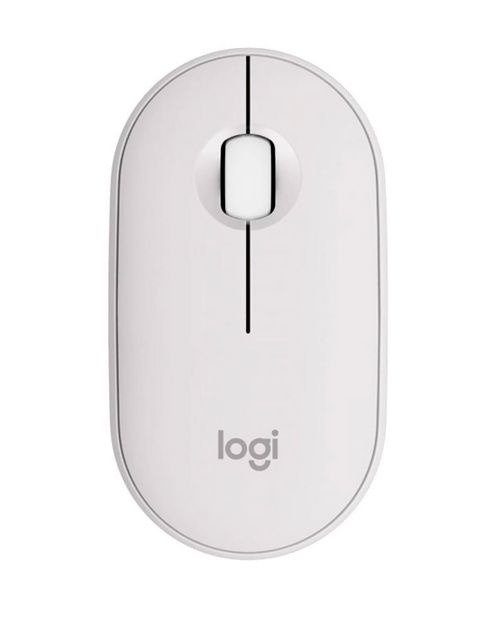 Logitech Мышь компьютерная  Mouse wireless Pebble M350 white #1