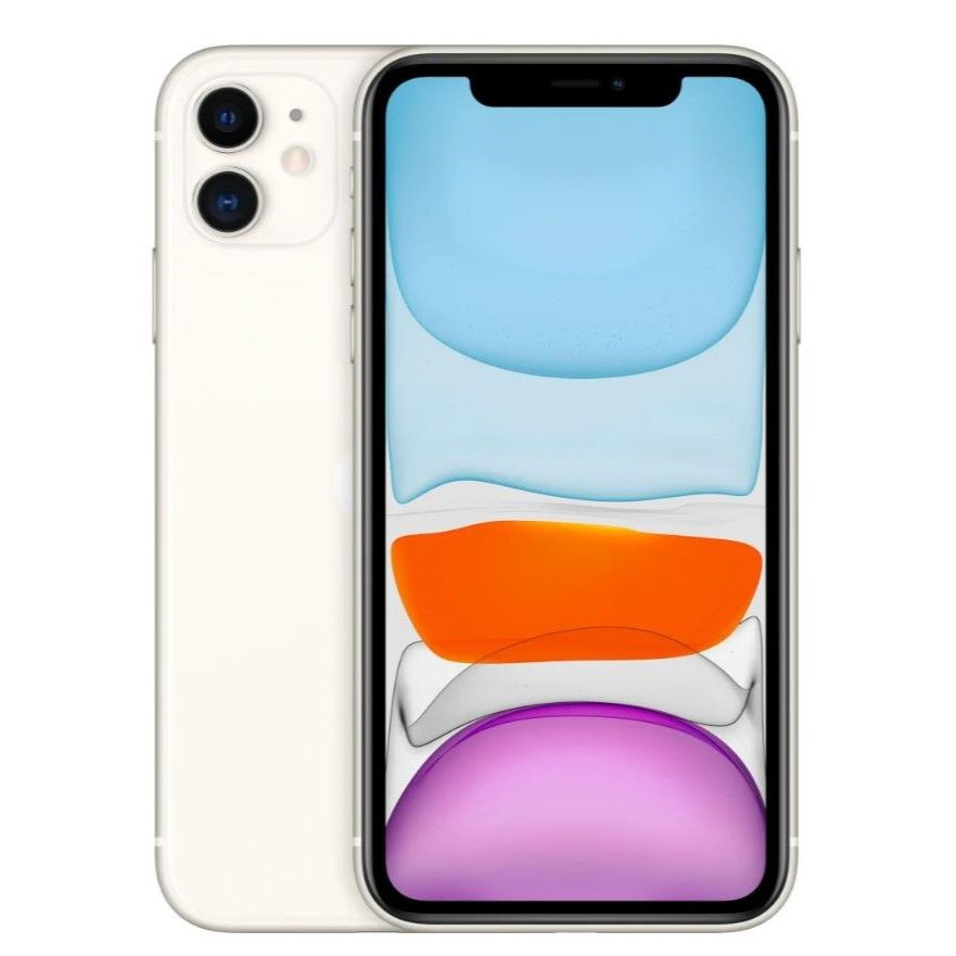 Apple Смартфон iPhone 11 4/128 ГБ, белый #1