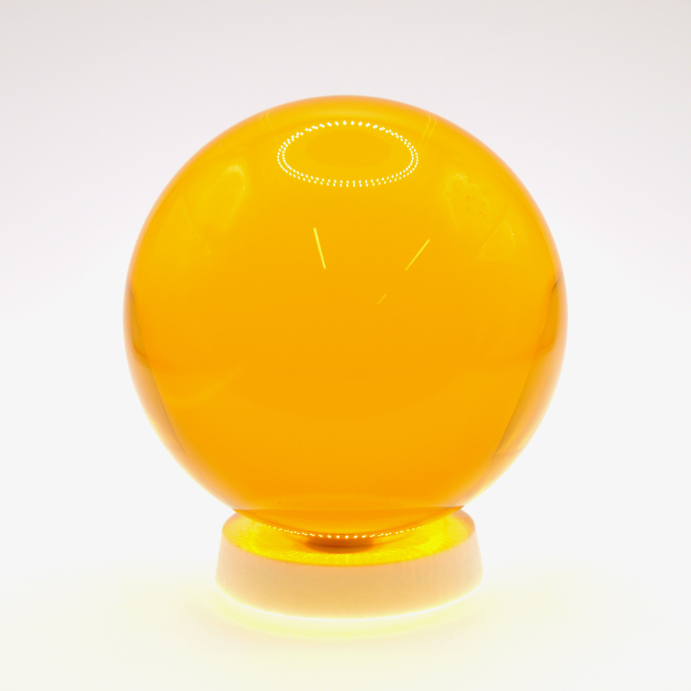 Акриловый шар для контактного жонглирования 70 мм, оранжевый  #1