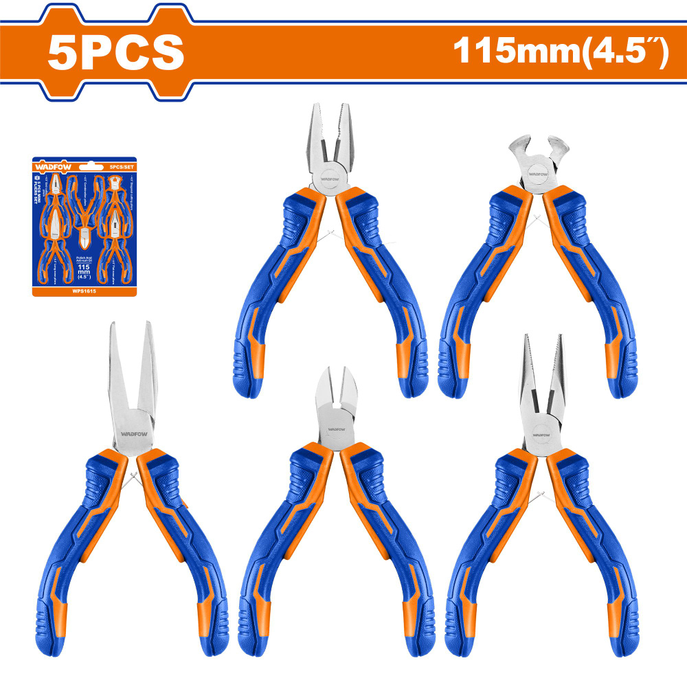 Набор мини-плоскогубцев из 5 шт. WADFOW WPS1615 #1