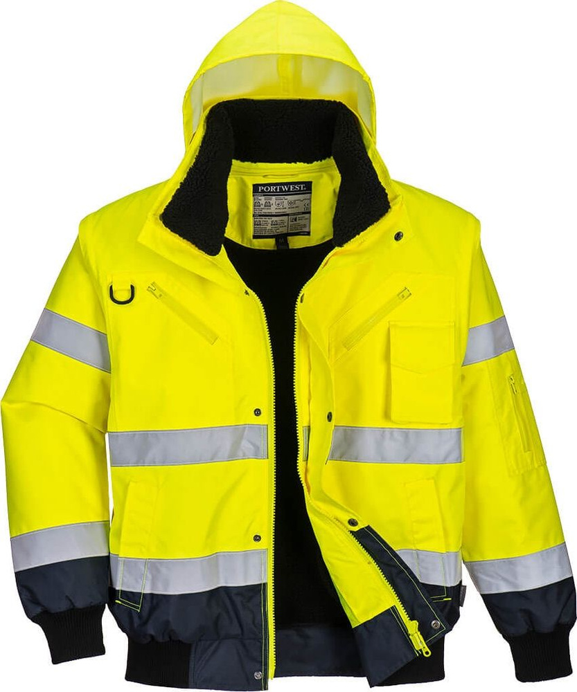 Зимняя светоотражающая куртка Portwest C465 3в1, сигнальный желтый/тёмно-синий  #1