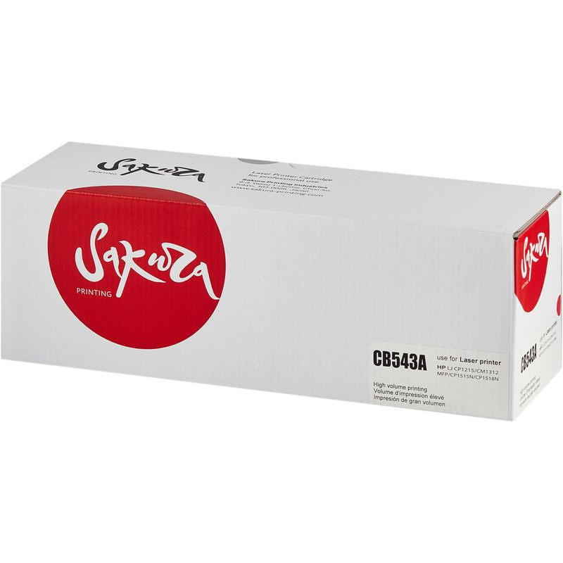 Картридж Sakura CB543A (125A) для HP LJ CM1312MFP/LJ CP1215/LJ CP1515/LJ CP1518, пурпурный, 1500 к.  #1