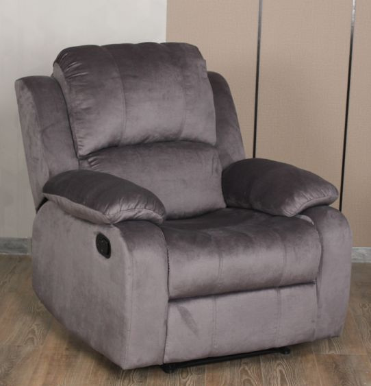 Кресло реклайнер - механический, , Замша, Большой размер 103х105х95 см  #1