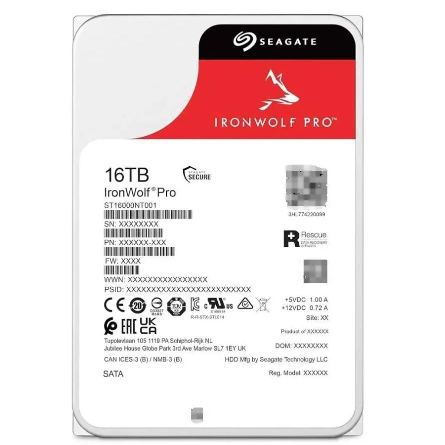 Seagate 16 ТБ Внутренний жесткий диск ST16000NT001 New 16T pro (ST16000NT001 New 16T pro/HDD/NAS)  #1