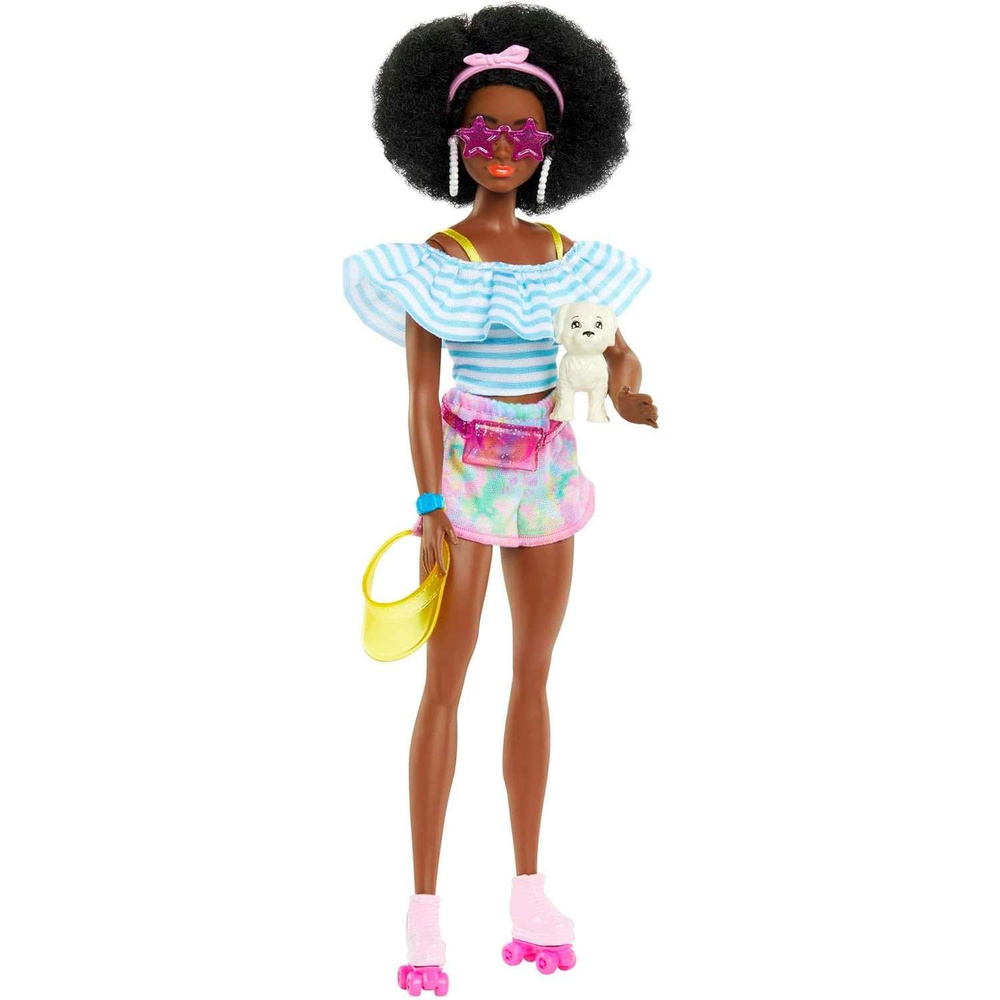 Кукла Barbie Day and Play Fashion Роликовые коньки HPL77 #1