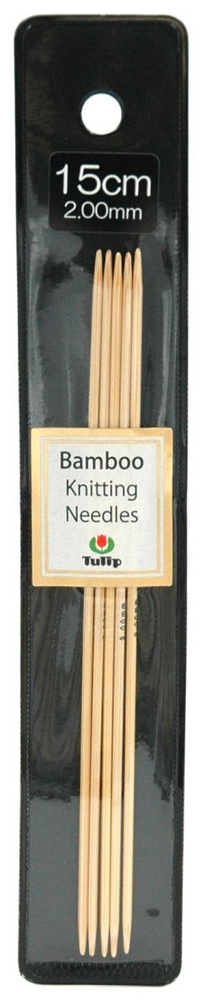 Спицы чулочные бамбуковые "Bamboo" 2 мм, 15 см, Tulip, KND060200 #1