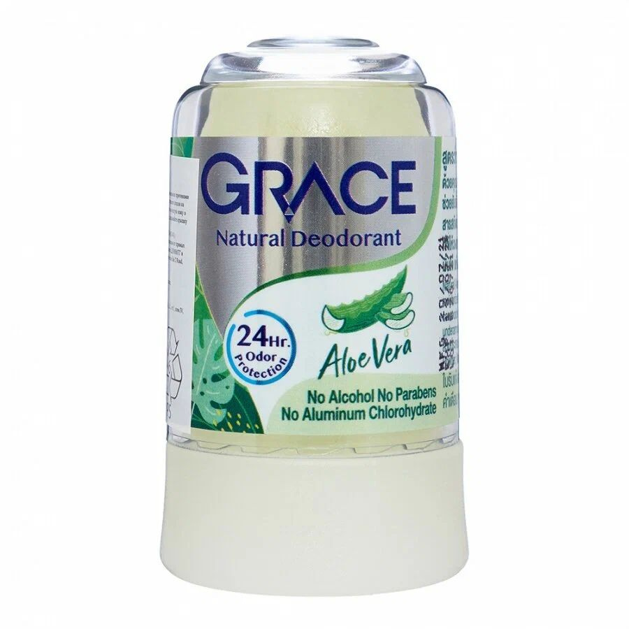 Дезодорант-антиперспирант женский кристаллический минеральный Алоэ Вера Grace deodorant Aloe Vera, 70г #1