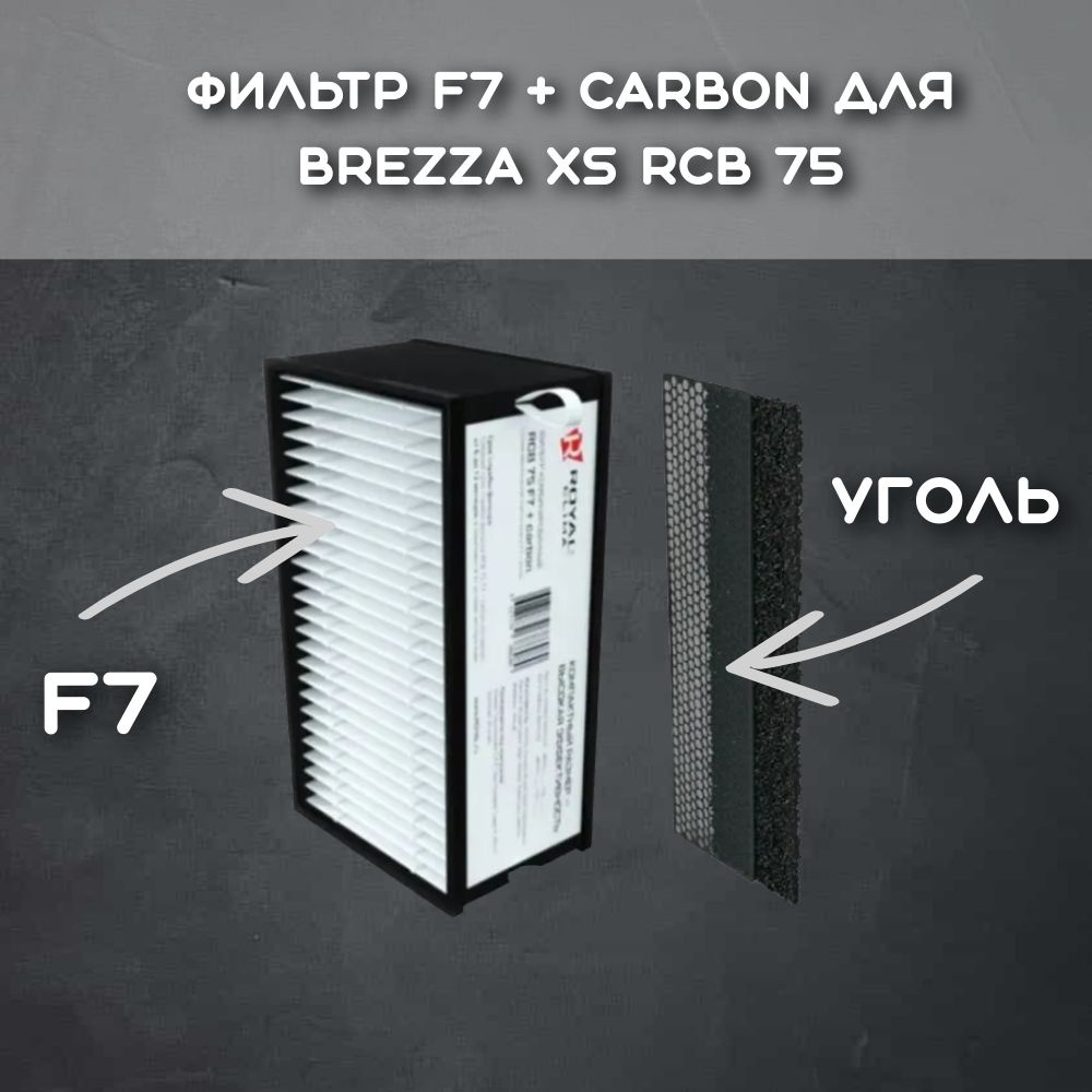 Комбинированный фильтр Royal Clima Brezza XS RCB 75 F7 + carbon (угольный)  #1