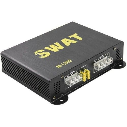 Усилитель автомобильный Swat M-1.500 одноканальный #1
