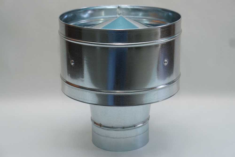 Дефлектор круглого сечения D135, оцинкованная сталь #1