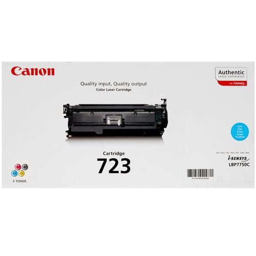 Картридж лазерный Canon 723C голубой оригинальный, 8500 стр, 1 шт  #1