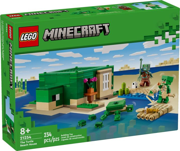 Конструктор LEGO Minecraft 21254 Домик на Черепашьем пляже #1