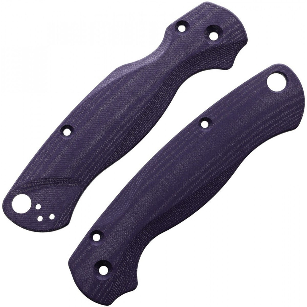 Сменные накладки для ножей Spyderco Para Military 2 Flytanium Lotus (G-10 Deep Purple)  #1