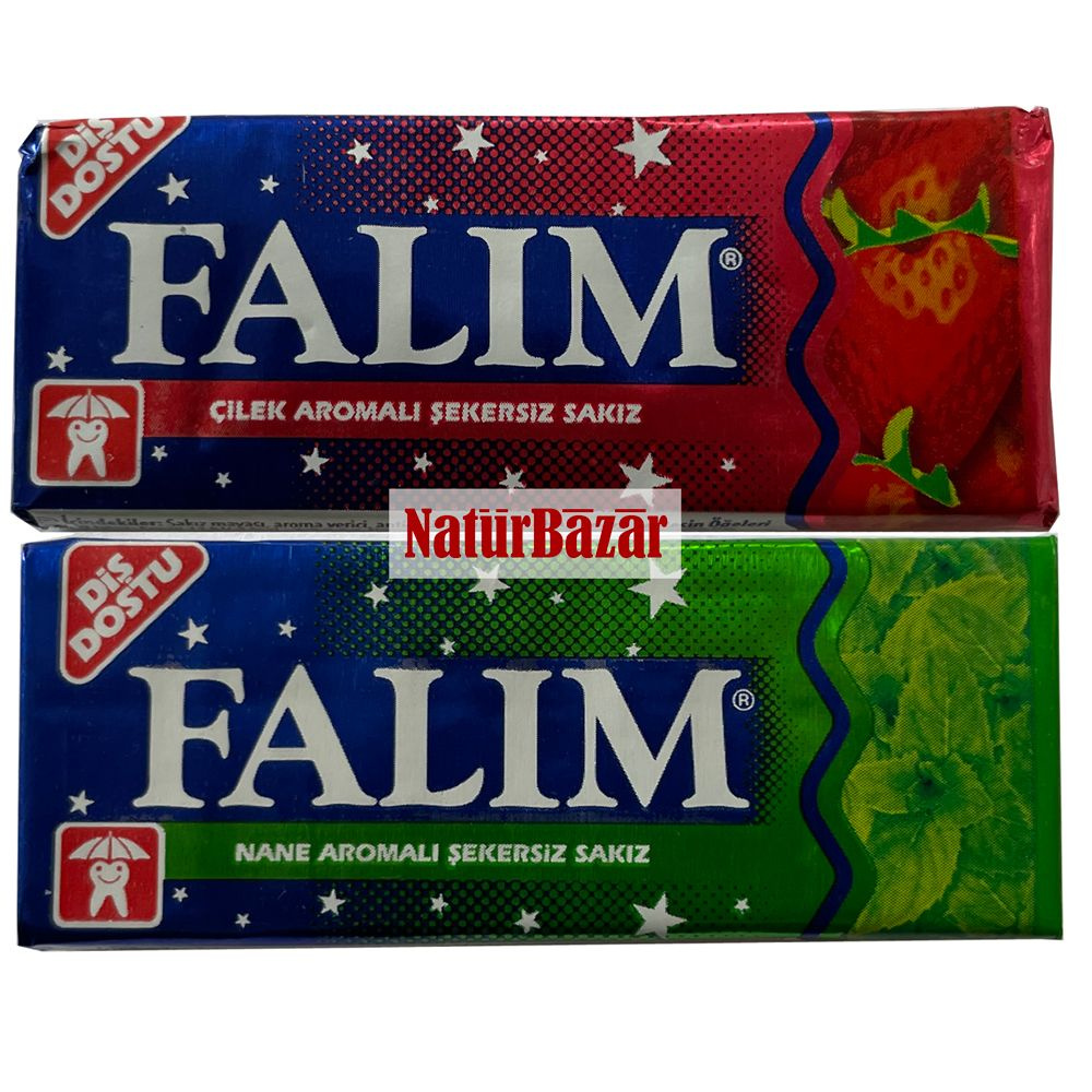 Жевательная резинка без сахара Falim - Мятная клубника #1