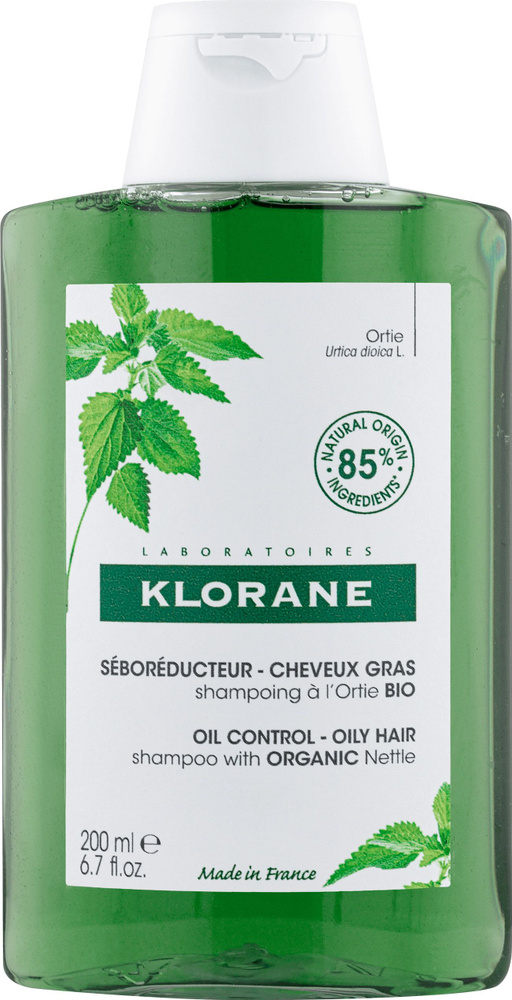 Klorane / Клоран Шампунь для жирных волос себорегулирующий с органическим экстрактом крапивы 200мл / #1