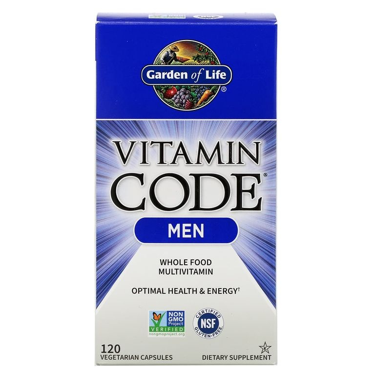 Garden of Life, Vitamin Code MEN, Витаминный комплекс для мужчин, Мультивитамины для мужчин, 120 капсул #1