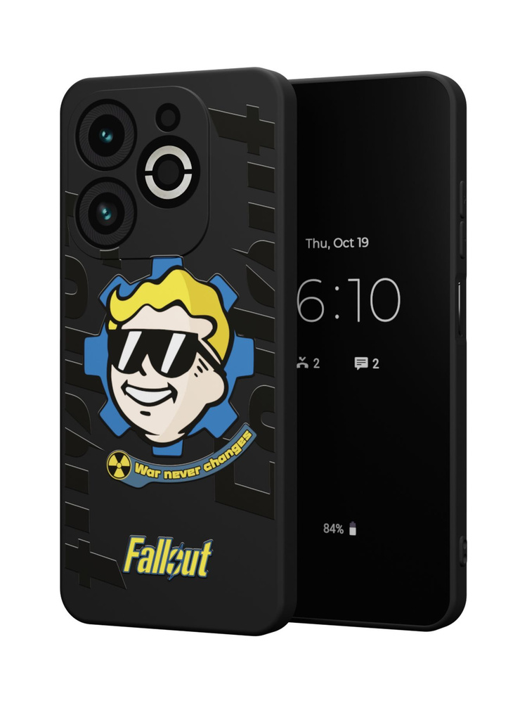 Силиконовый чехол Mcover для Infinix SMART 8 PLUS (Инфиникс Смарт 8 Плюс), Fallout, Bolt boy  #1